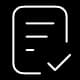 Document with checkmark icon